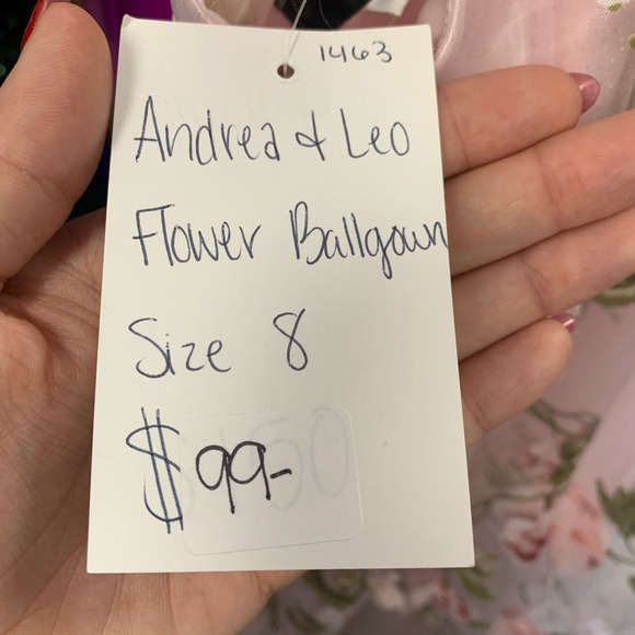 Blush Pink Floral Appliqué Prom Dress - Picture 7 of 7